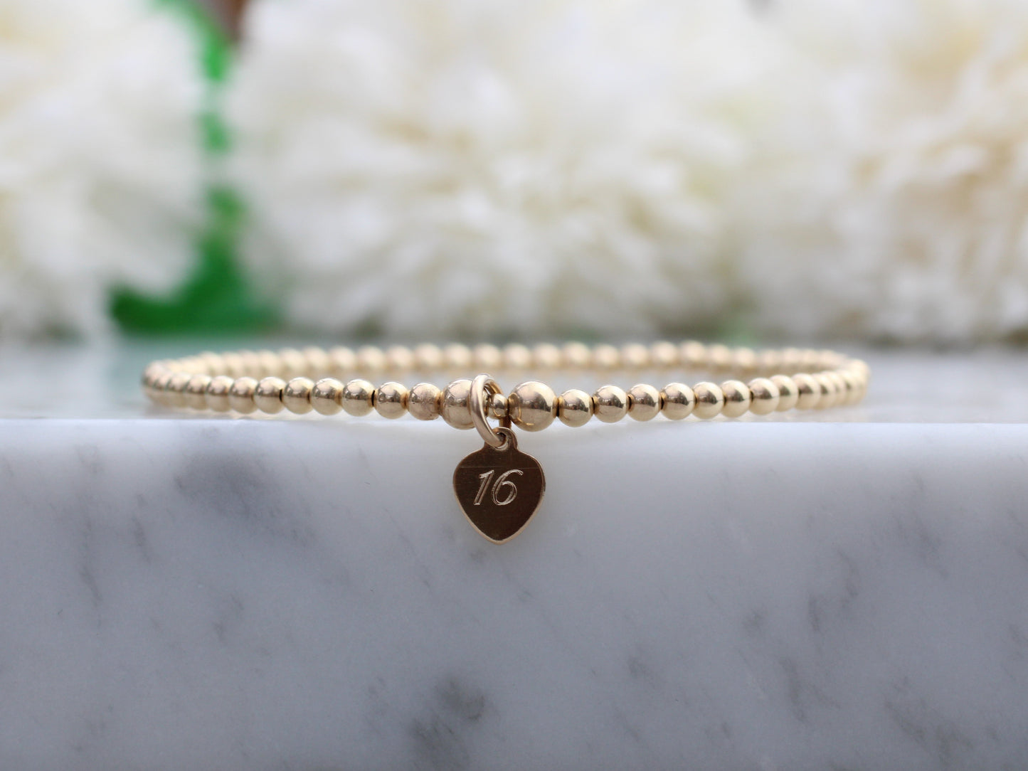 16th birthday bracelet in gold