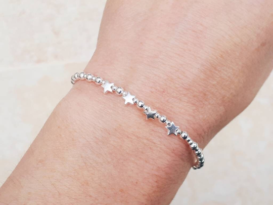 40th birthday bracelet in sterling silver.