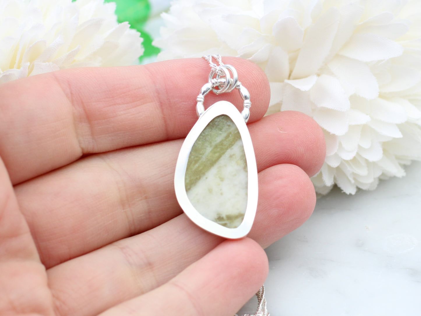Scottish marble pendant necklace.