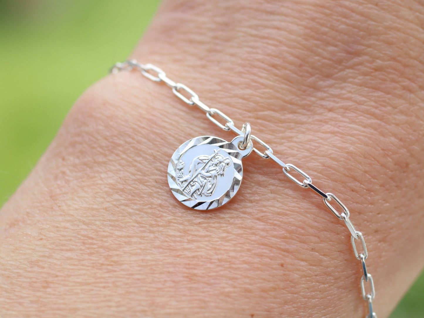 Saint Christopher Bracelet in silver.