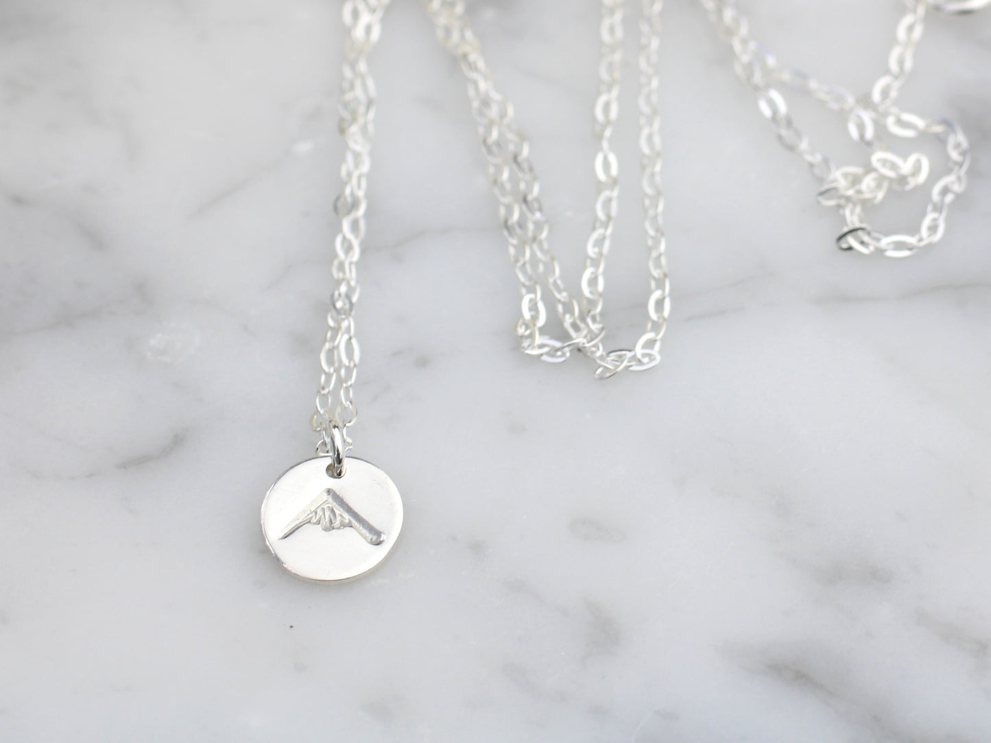 Mini mountain necklace.