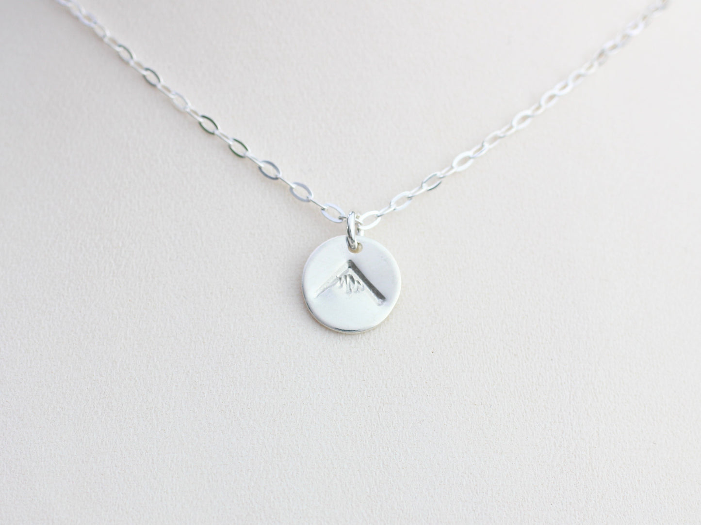 Mini mountain necklace.