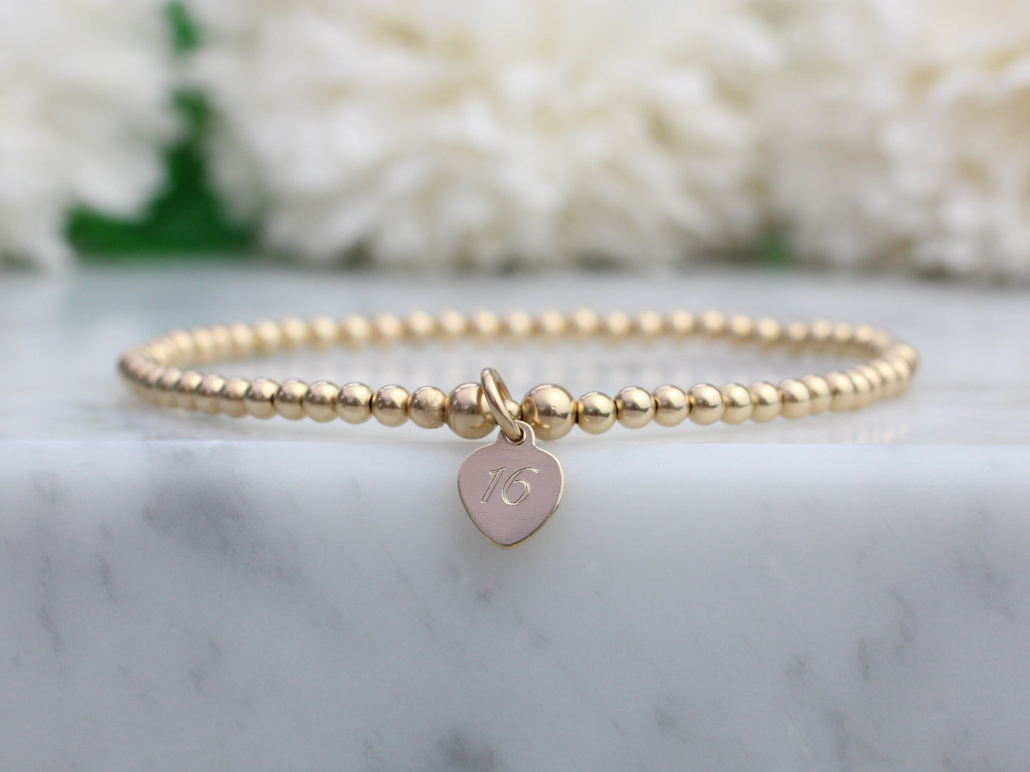 Birthday bracelet for Granddaughter. Engrave both sides.