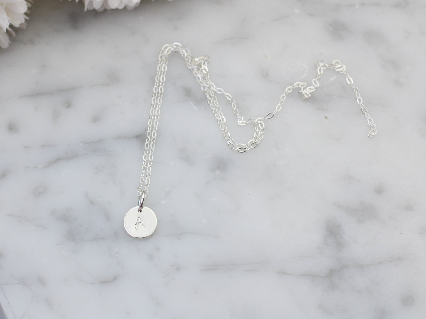 Children's initial necklace.