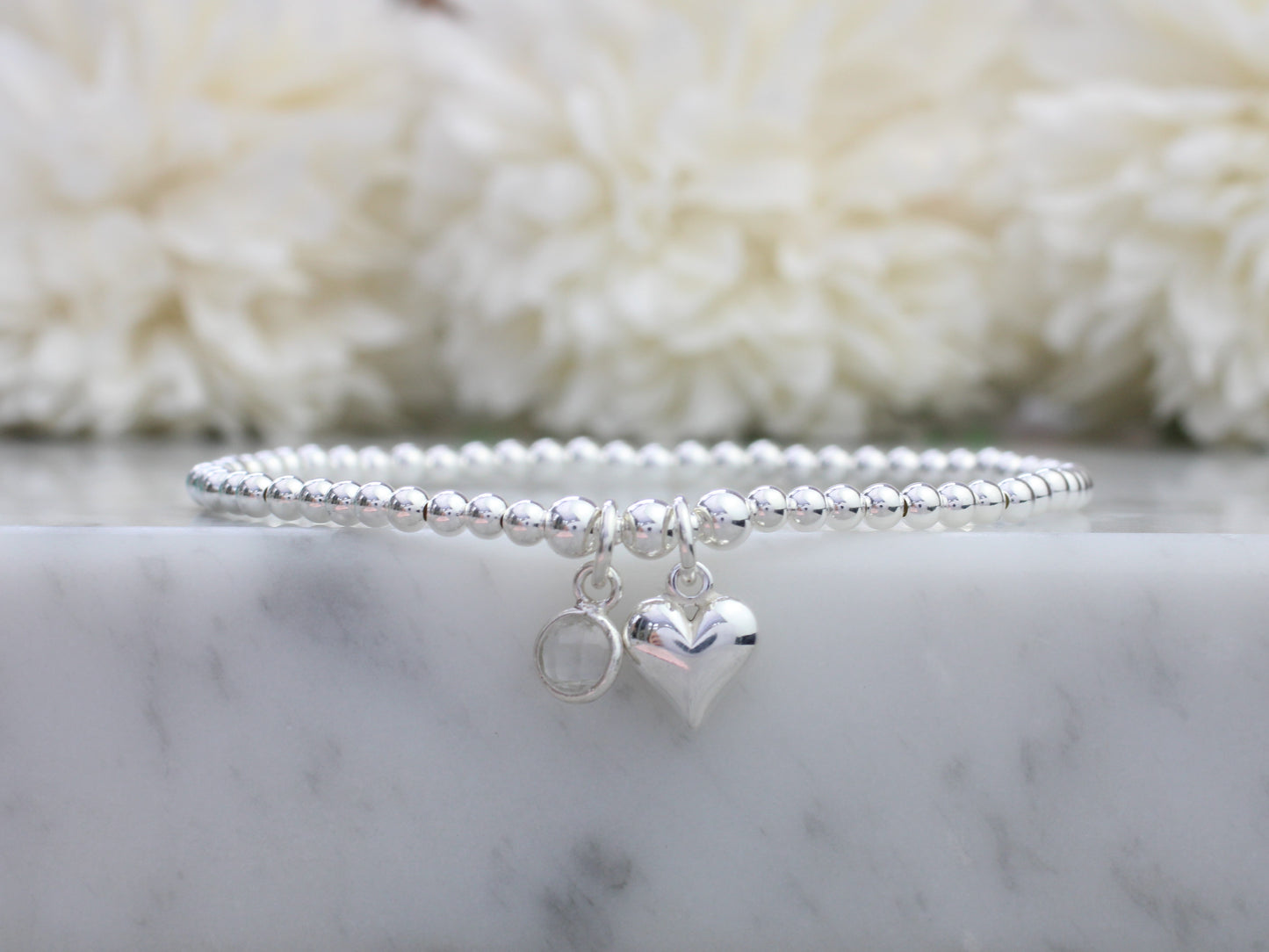April birthstone charm bracelet.