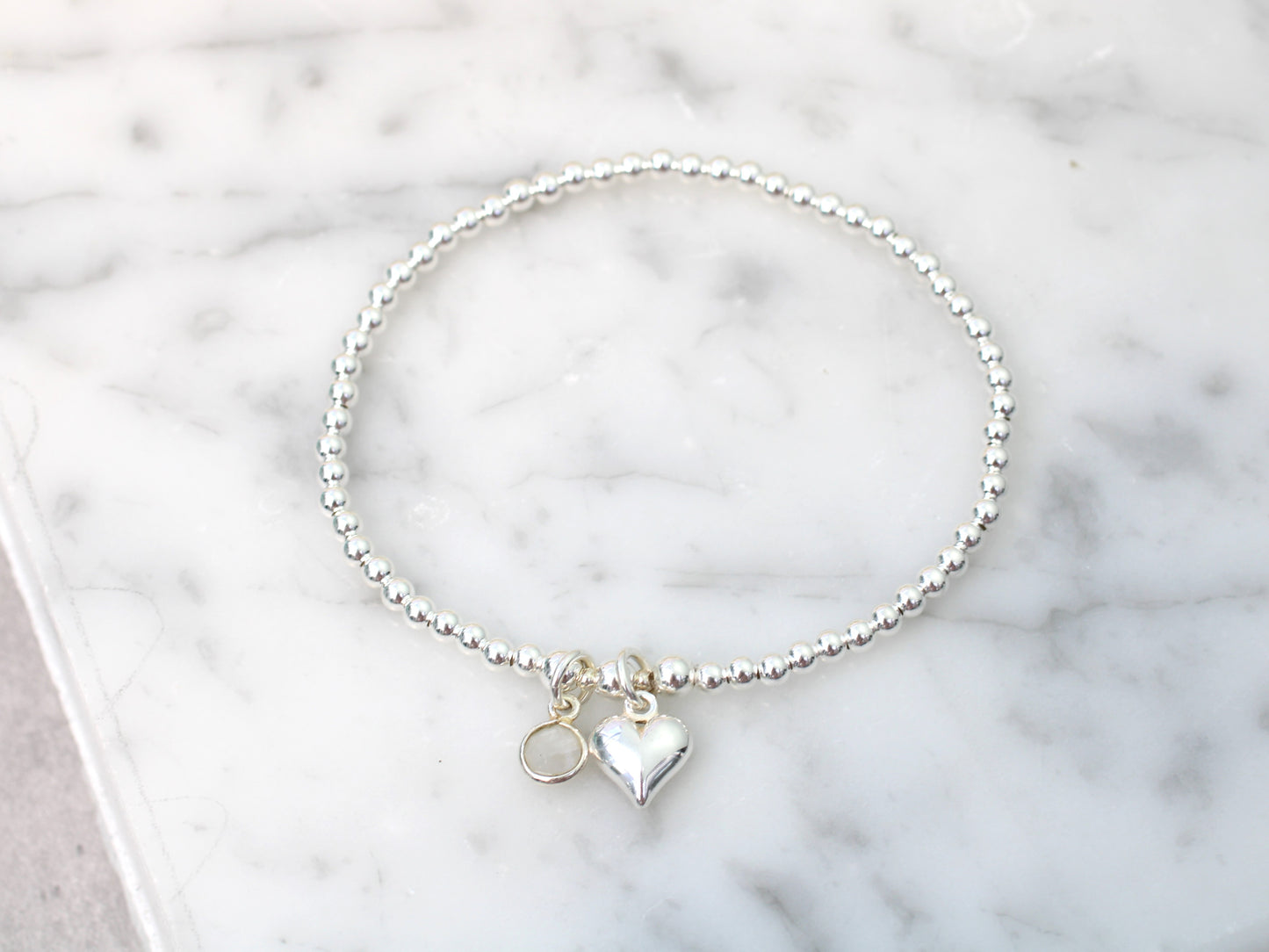 June birthstone charm bracelet.