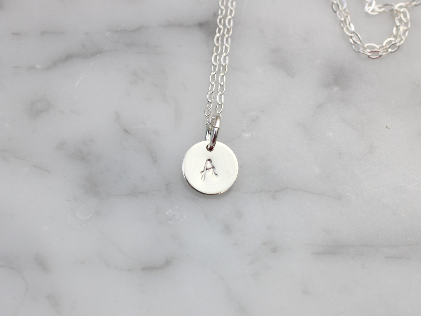 Children's initial necklace.
