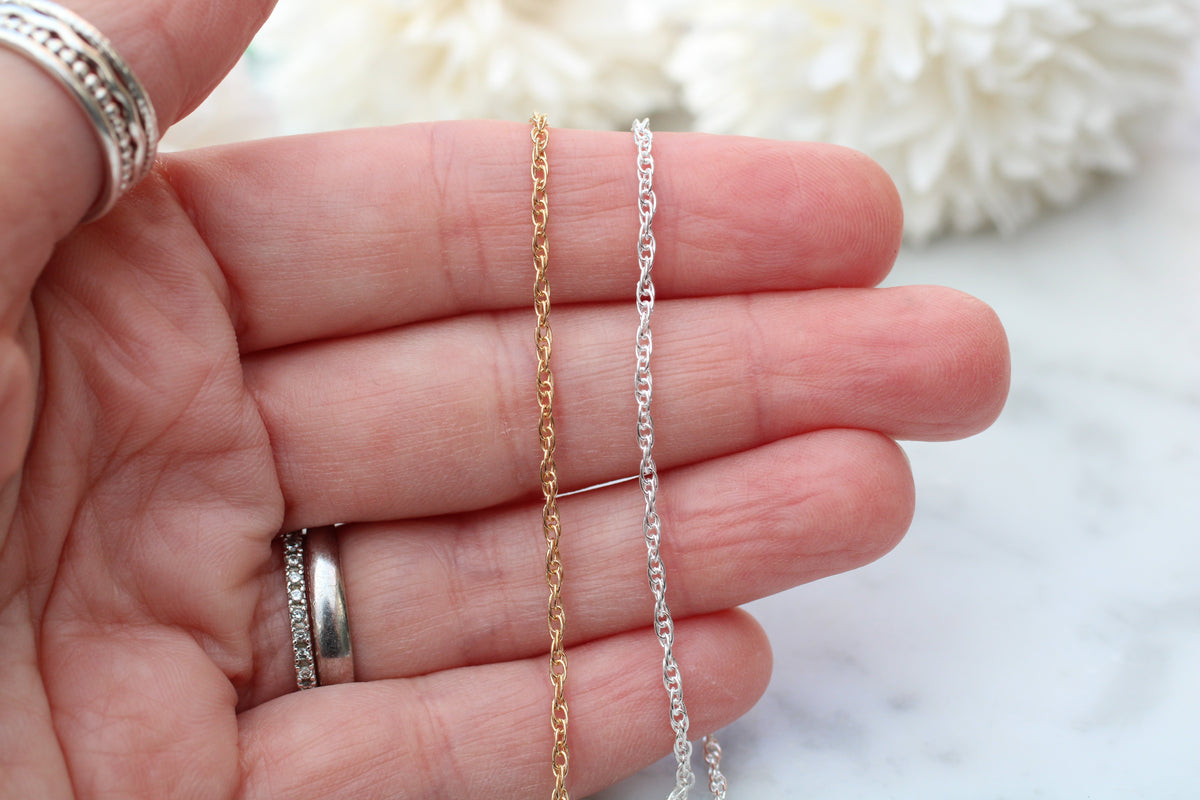 Twisted Rope Permanent Jewellery Chain – Sterling Silver & Gold Filled | Buy Now, Weld Later
