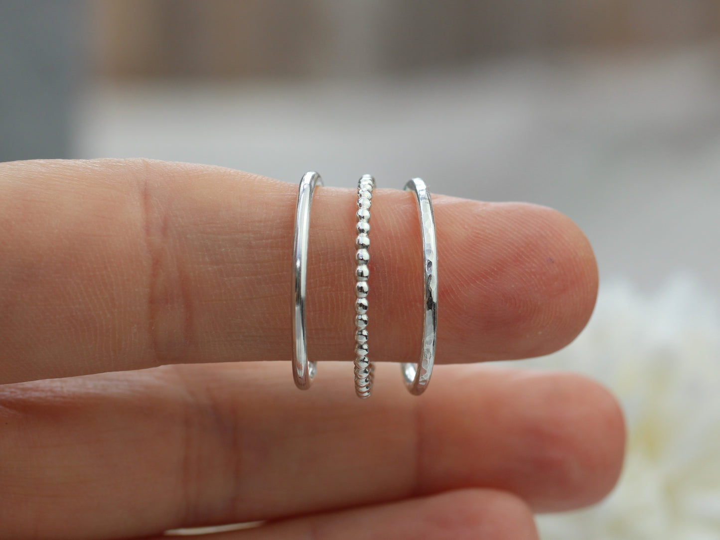 Make your own stacking rings - jewellery making class. Sunday 12th October.