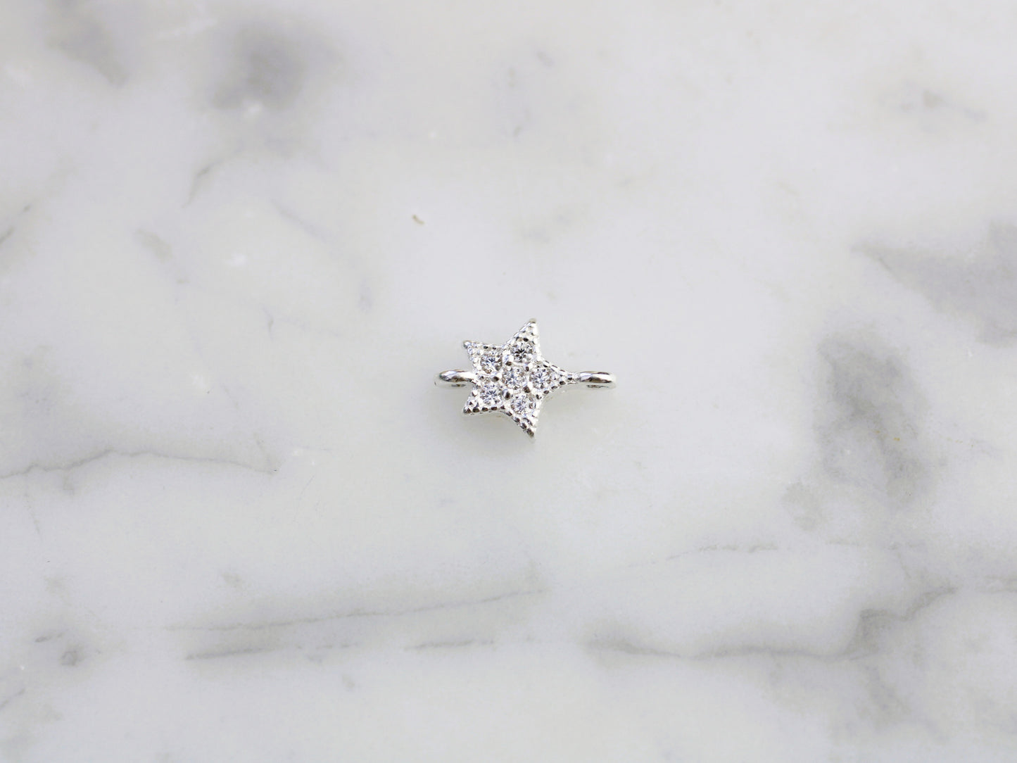 Sparkly star connector.