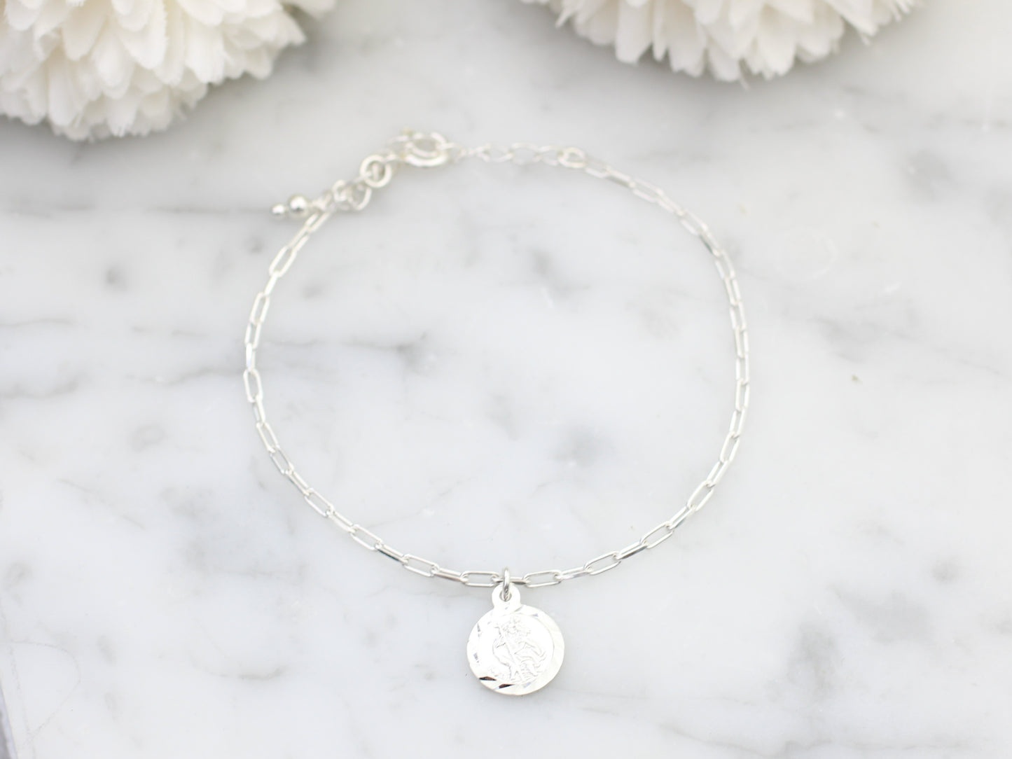 Saint Christopher Bracelet in silver.