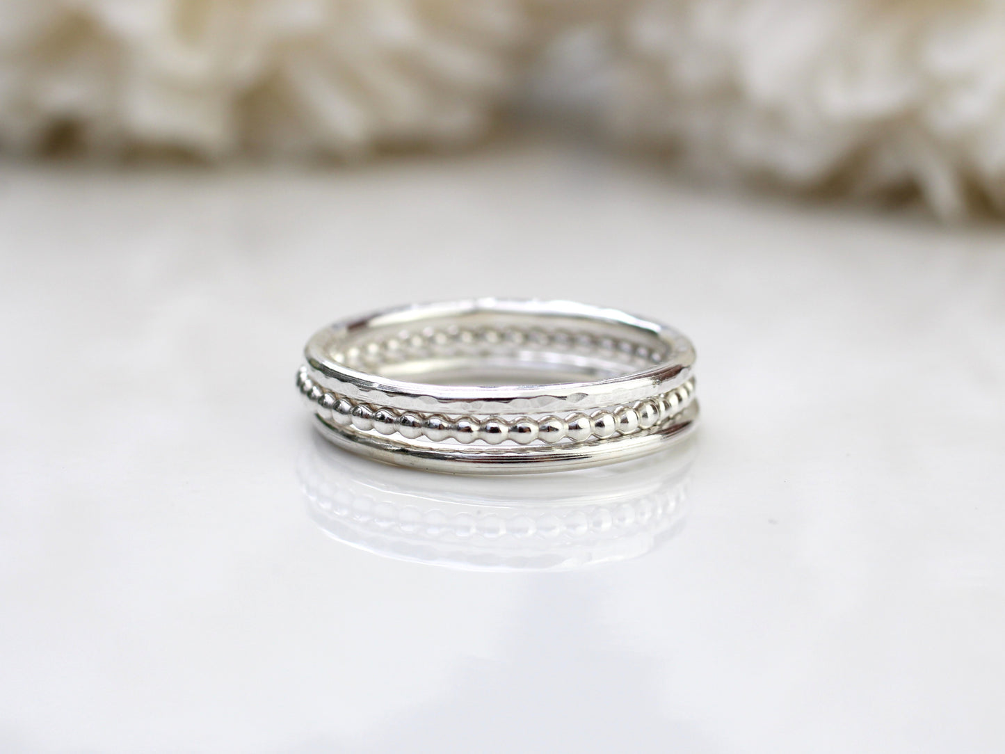 Stacking rings - jewellery making class. Email to book.