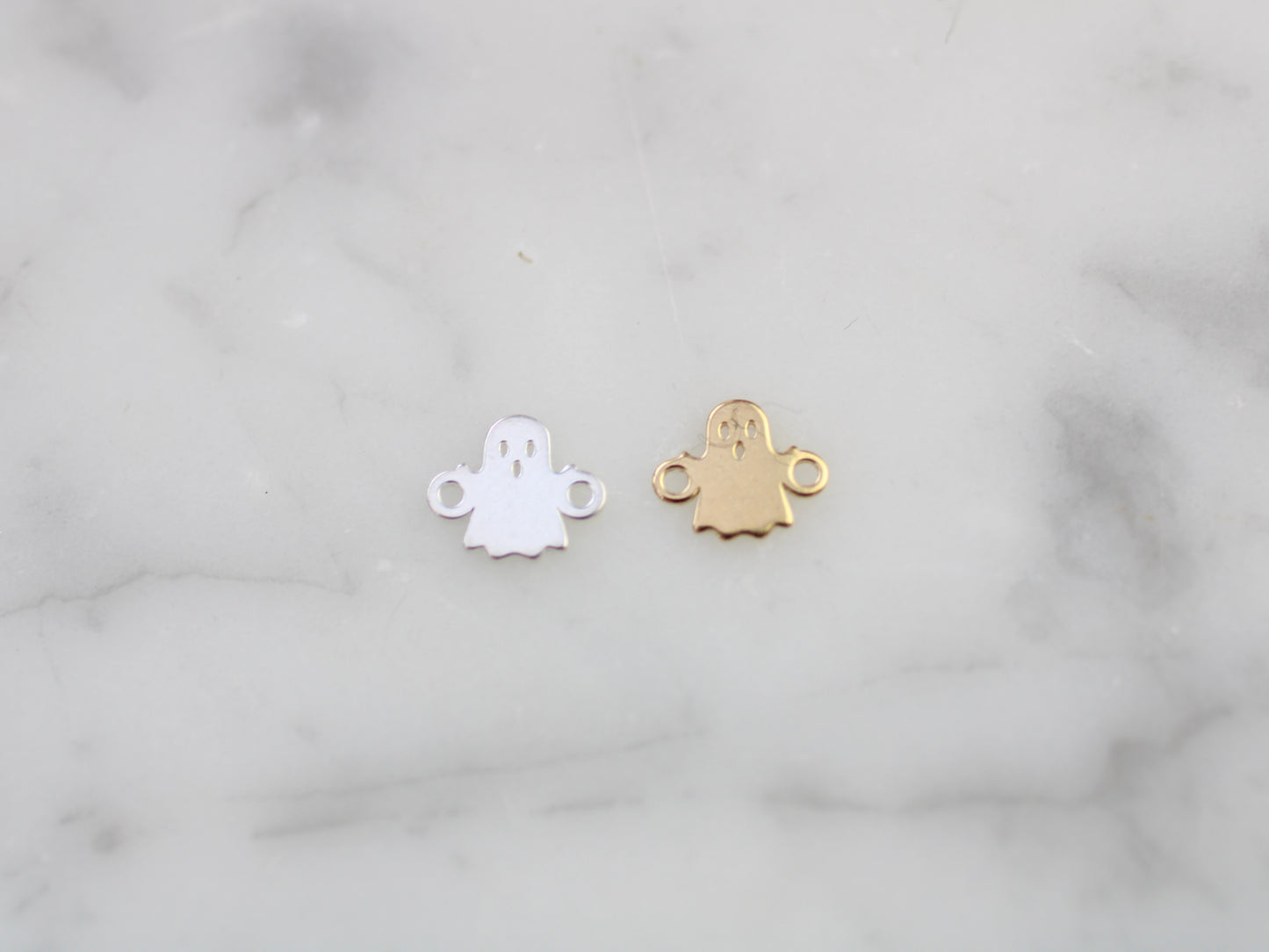 Ghost connector in sterling silver or gold filled.