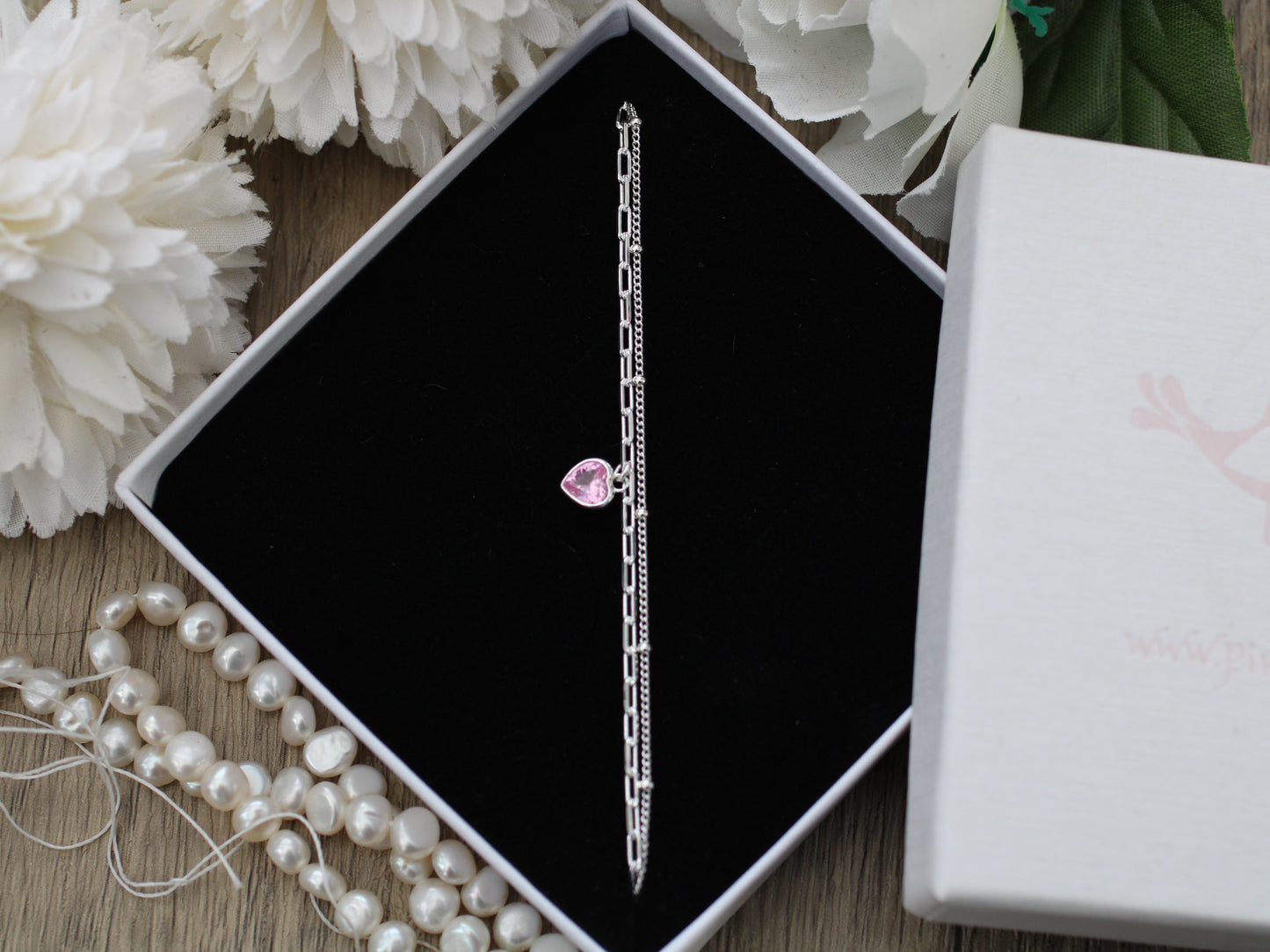 October crystal layered bracelet.
