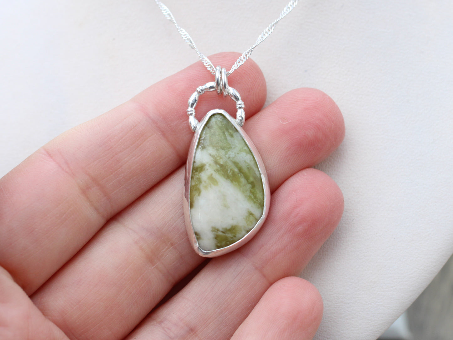 Scottish marble pendant necklace.