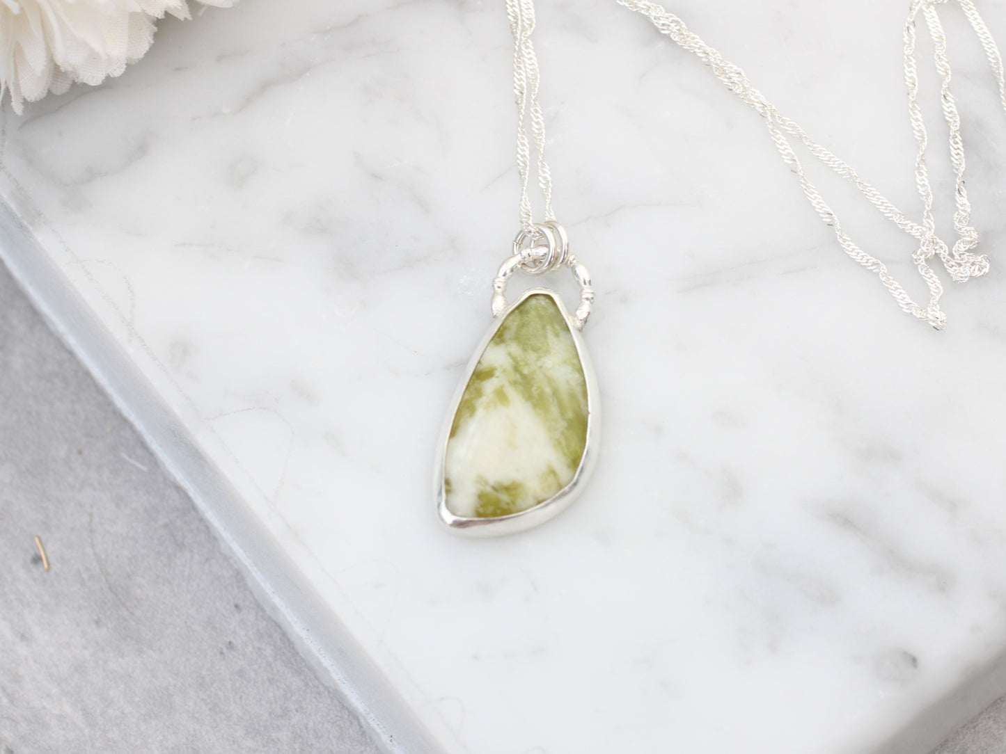 Scottish marble pendant necklace.