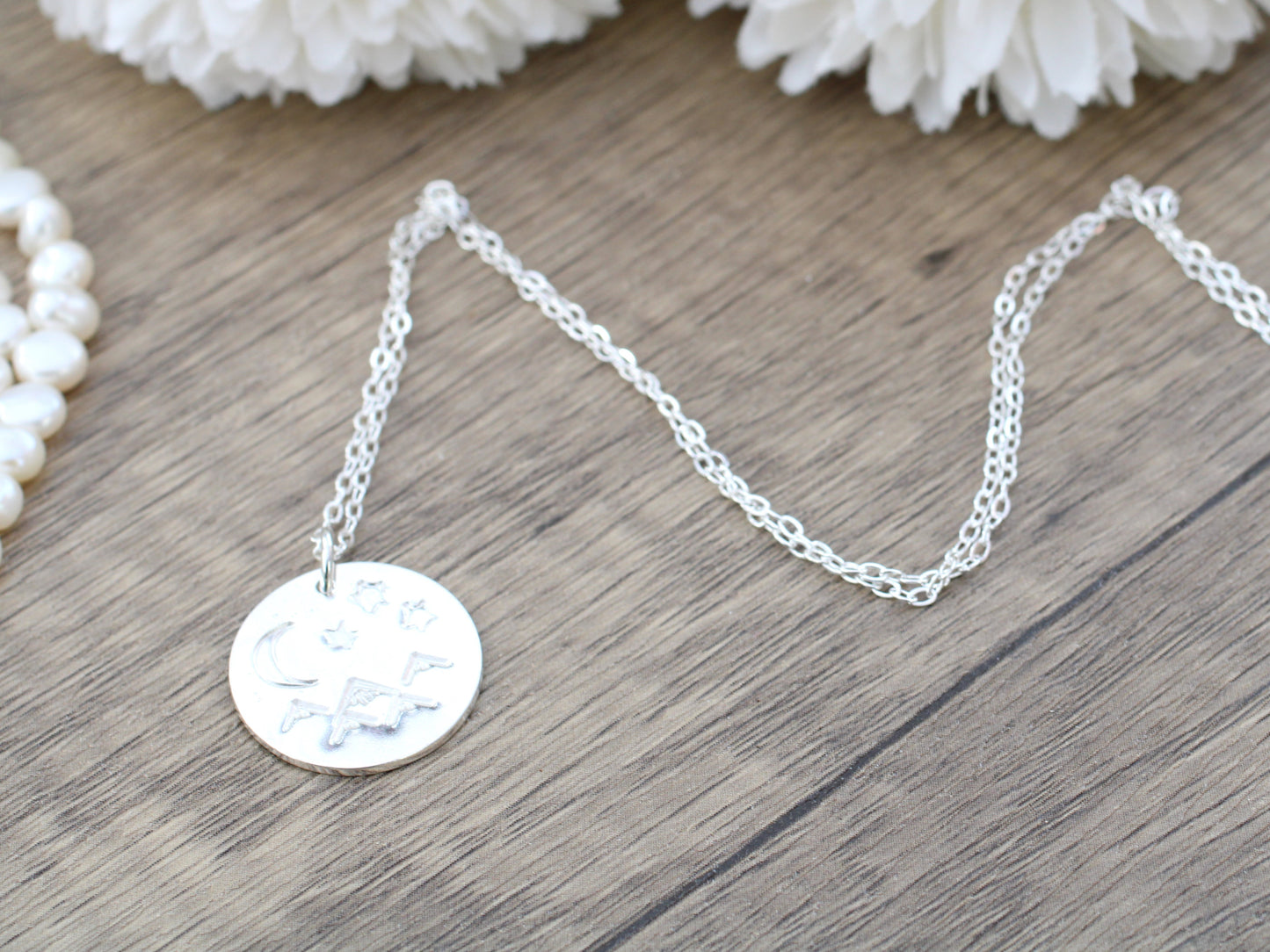 Mountain necklace in sterling silver. Ready to ship.