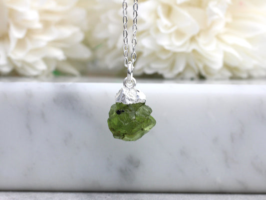 august birthstone necklace