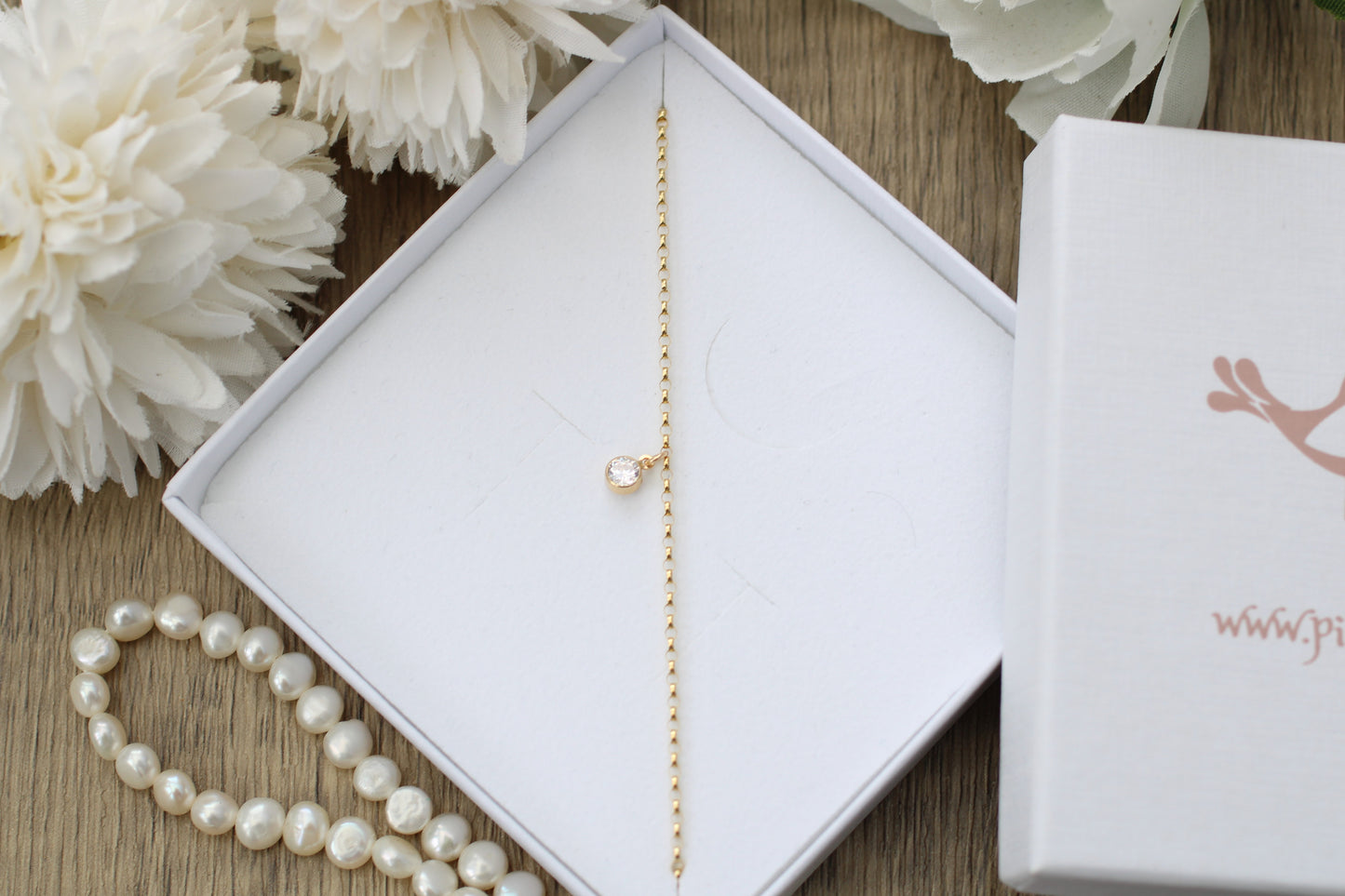 9ct Gold Birthstone Bracelet