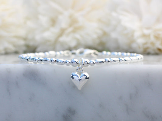 heart charm bracelet