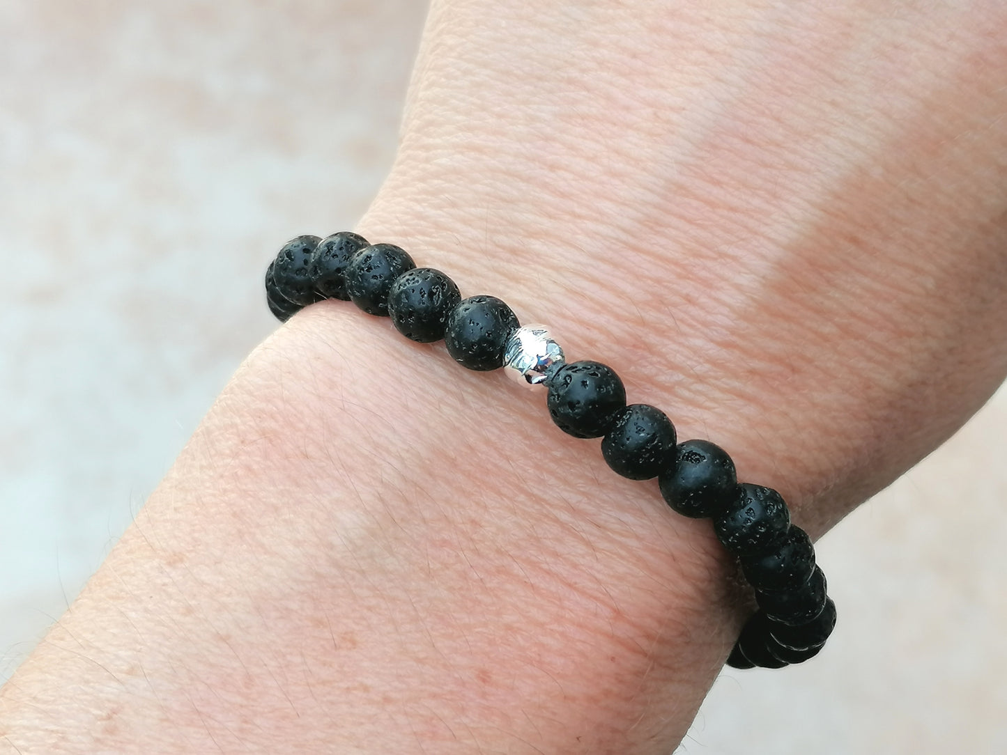 Lava bead bracelet. Aromatherapy bracelet.