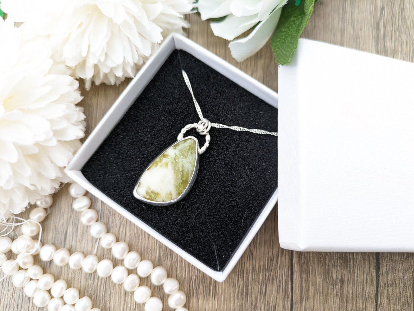 Scottish marble pendant necklace.