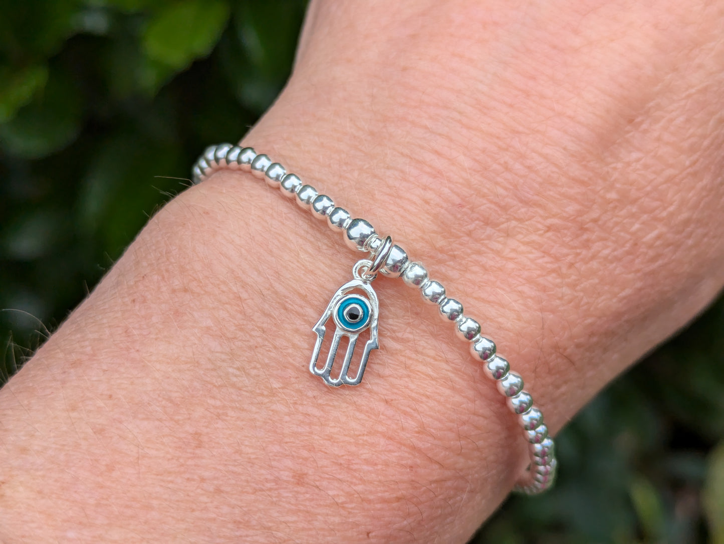 Hamsa charm bracelet.