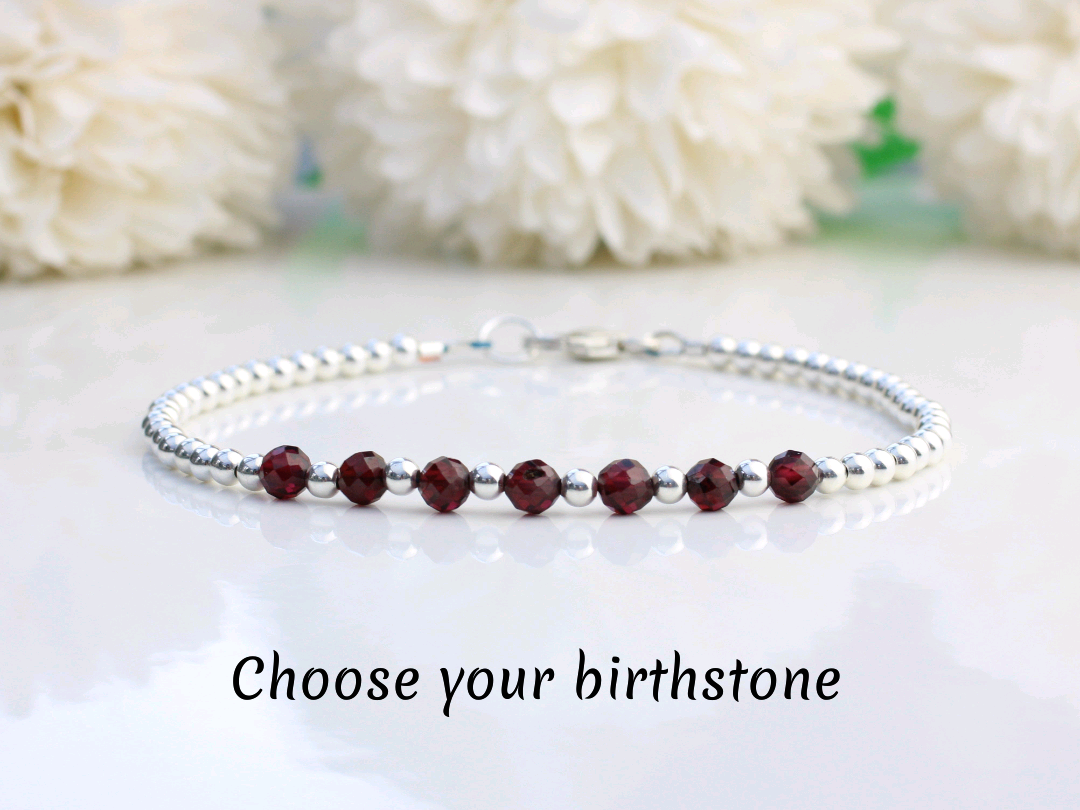 30th, 40th, 50th, 60th, 70th, 80th, 90th milestone birthday bracelet