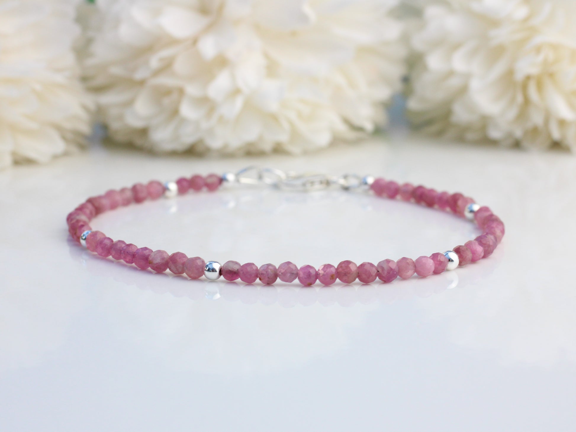 pink tourmaline bracelet