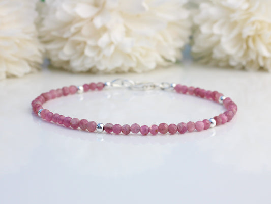 pink tourmaline bracelet