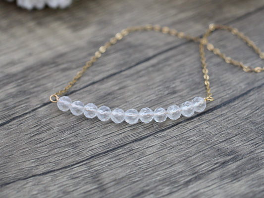 quartz gemstone necklace