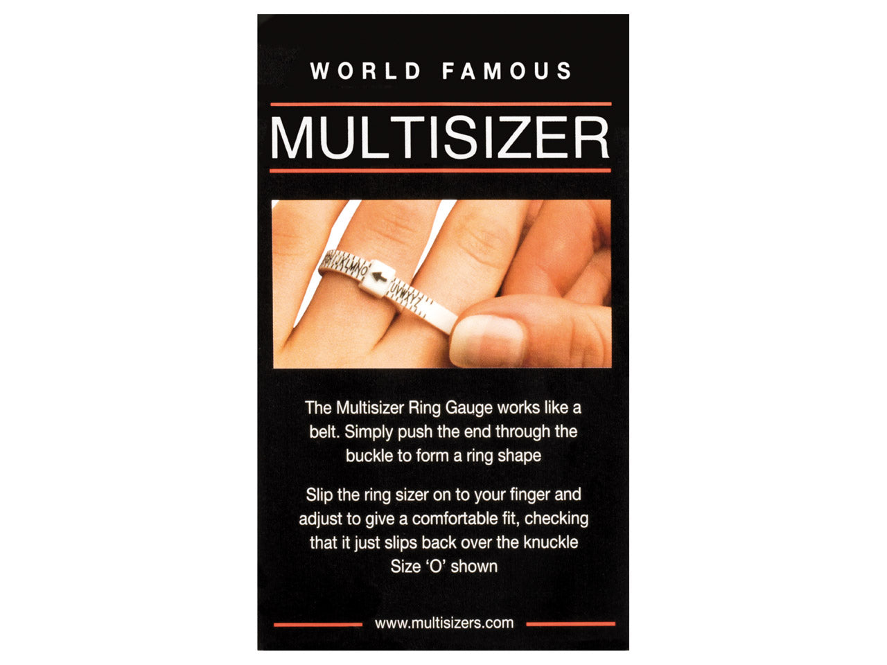 Ring sizer.