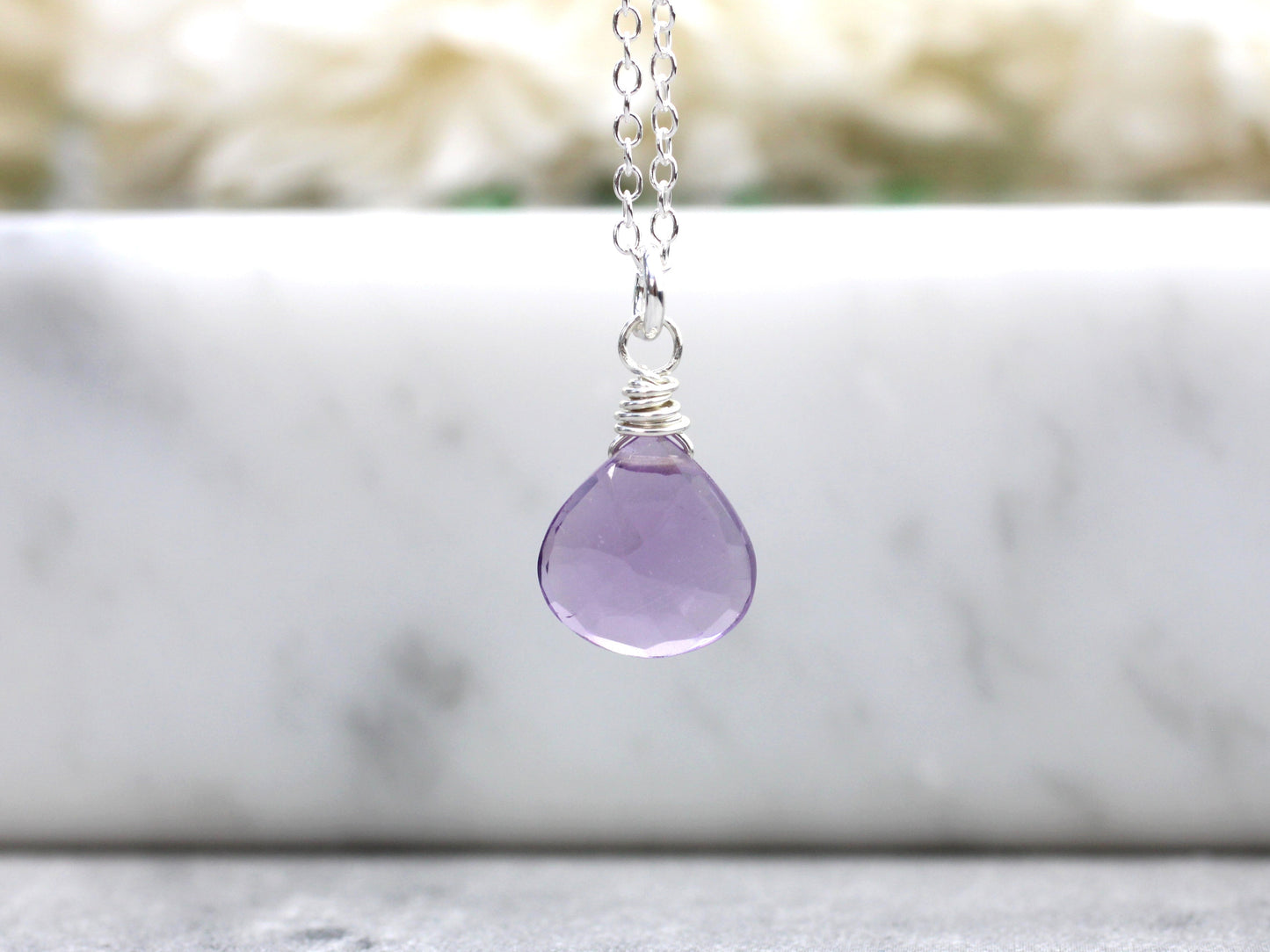 amethyst crystal necklace