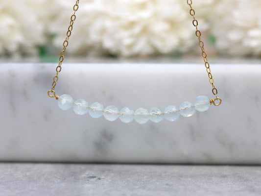 aquamarine birthstone necklace