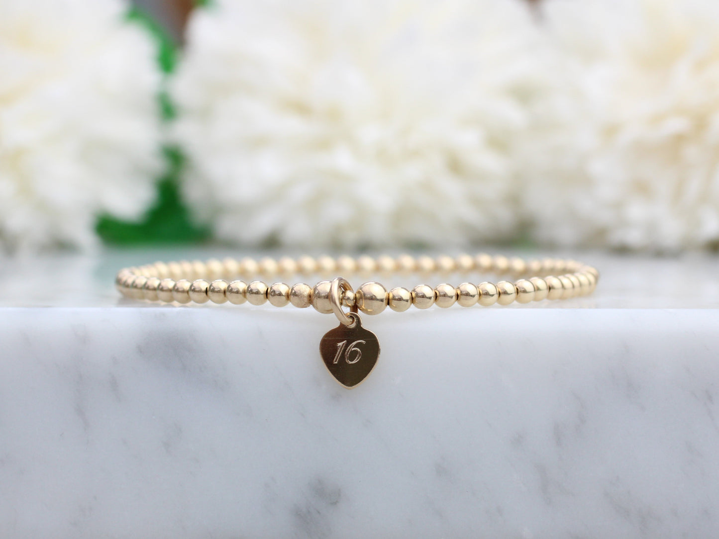birthday bracelet in gold