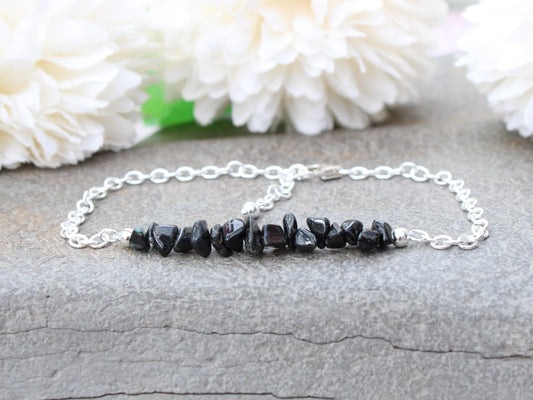 black tourmaline adjustable bracelet