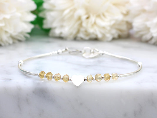 citrine gemstone bracelet
