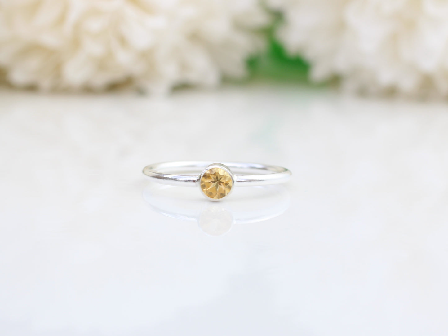 citrine ring in silver or gold