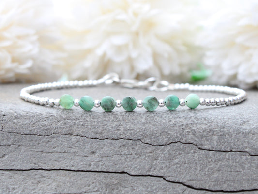 emerald bead bracelet