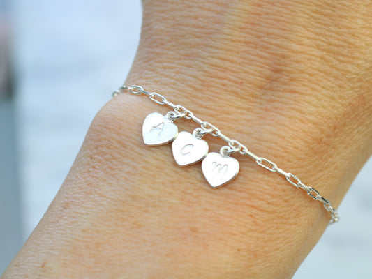 family initial bracelet