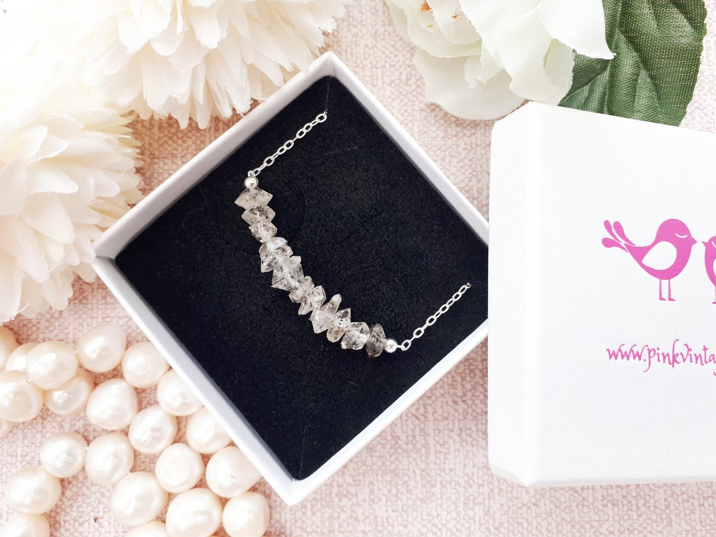 herkimer diamond necklace