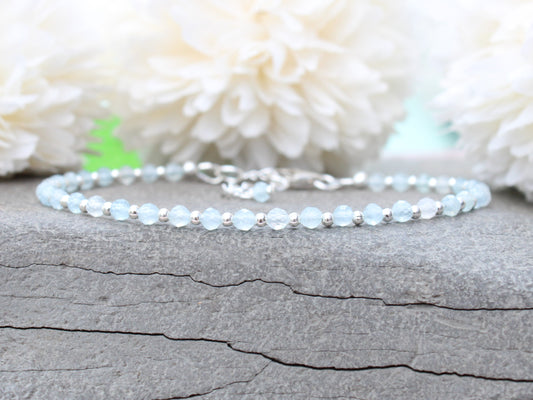 march birthstone bracelet