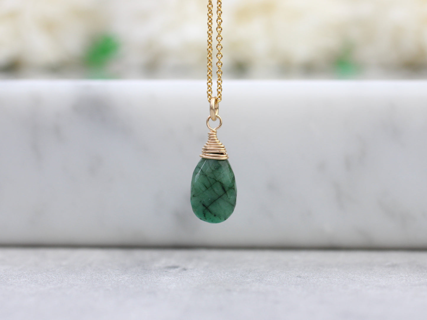 may birthstone necklace