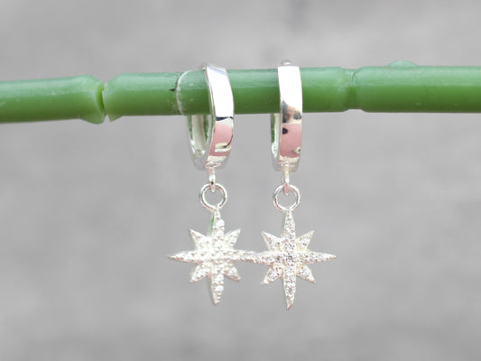 north star huggie hoops