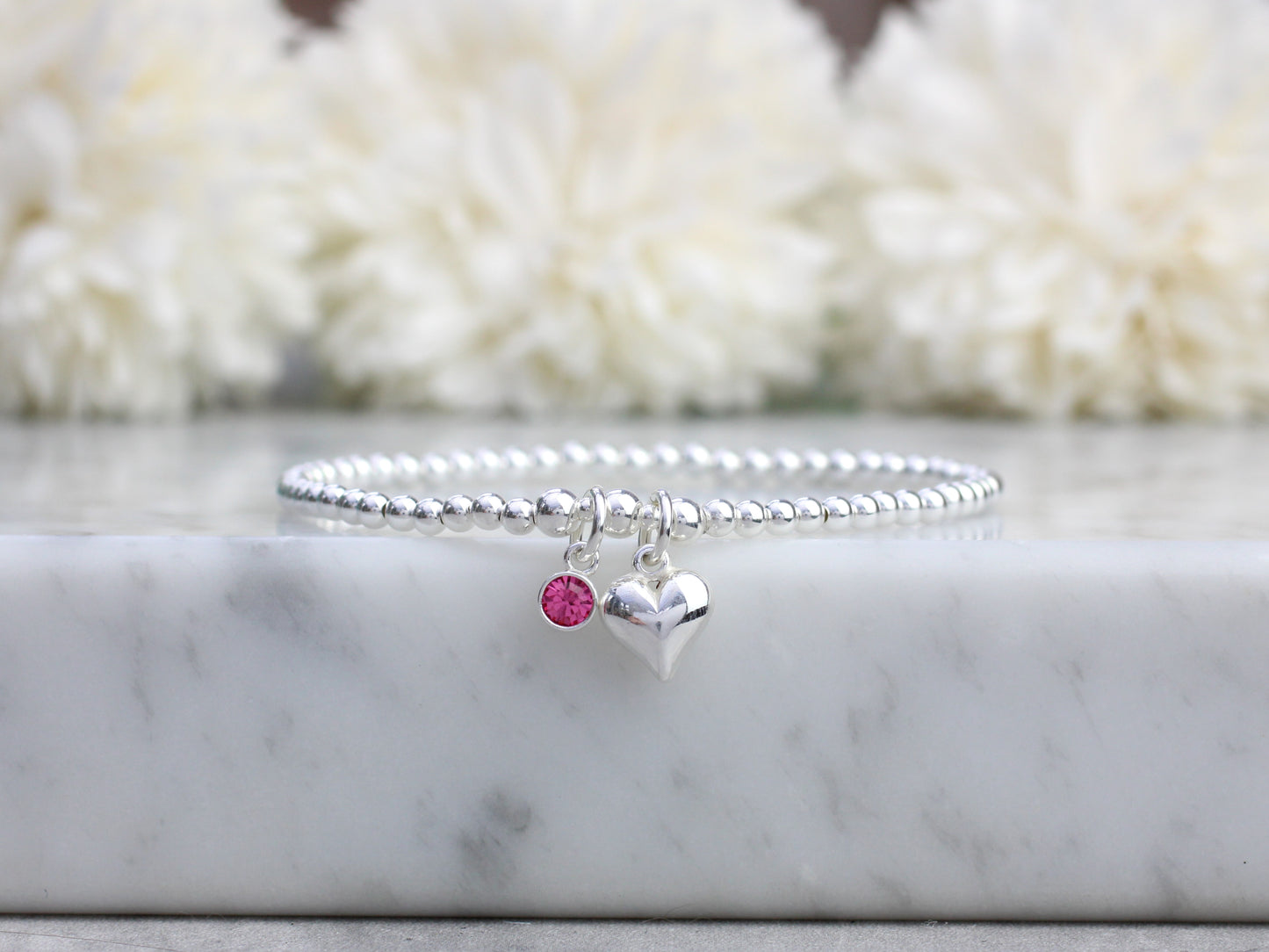 october birthstone charm bracelet