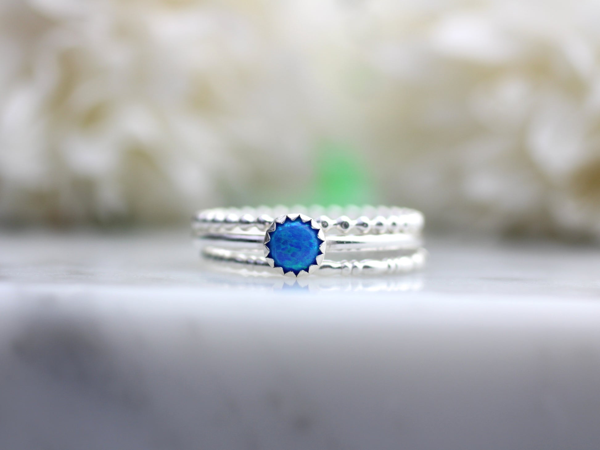 opal stacking ring set