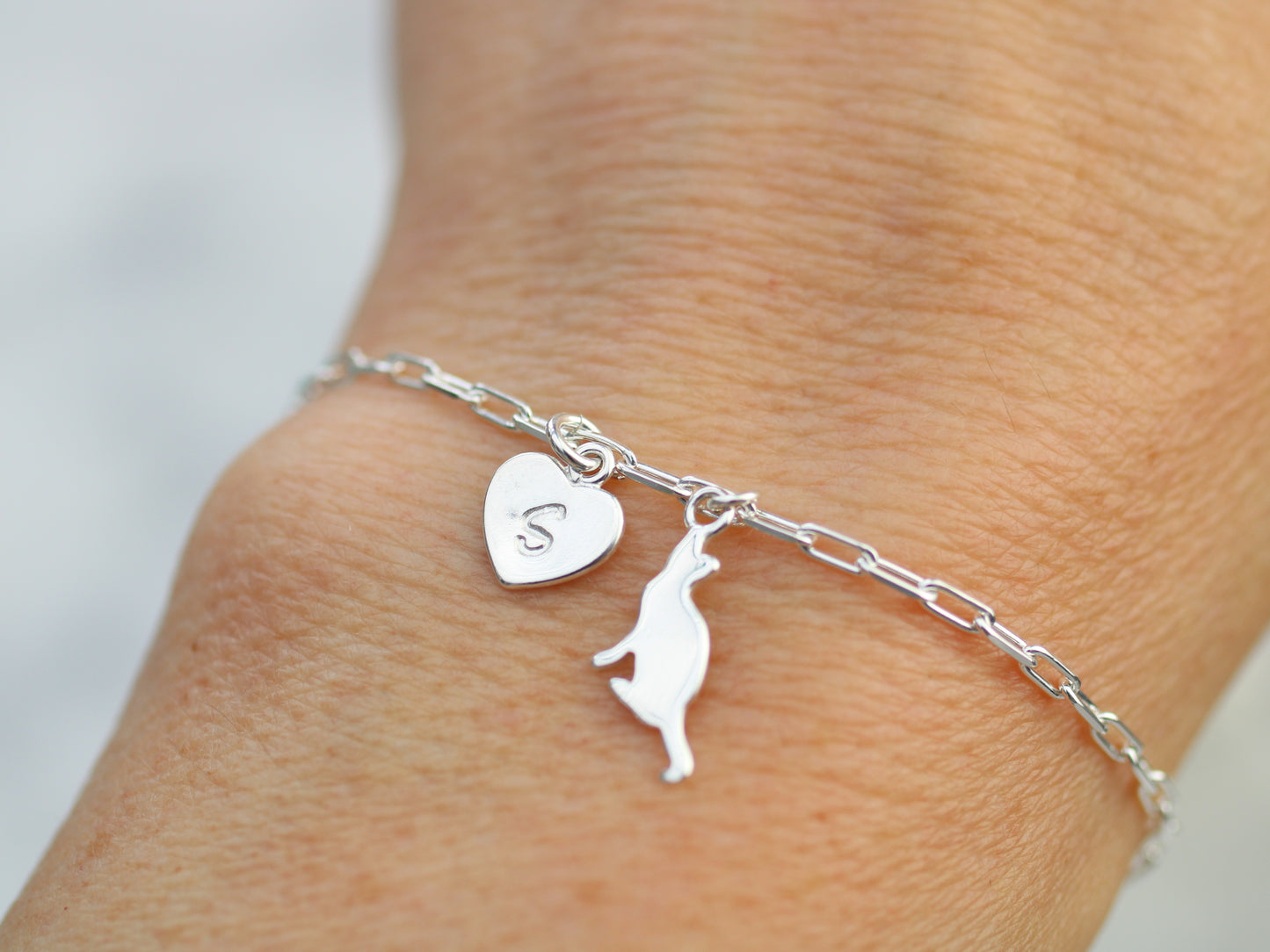 personalised cat bracelet