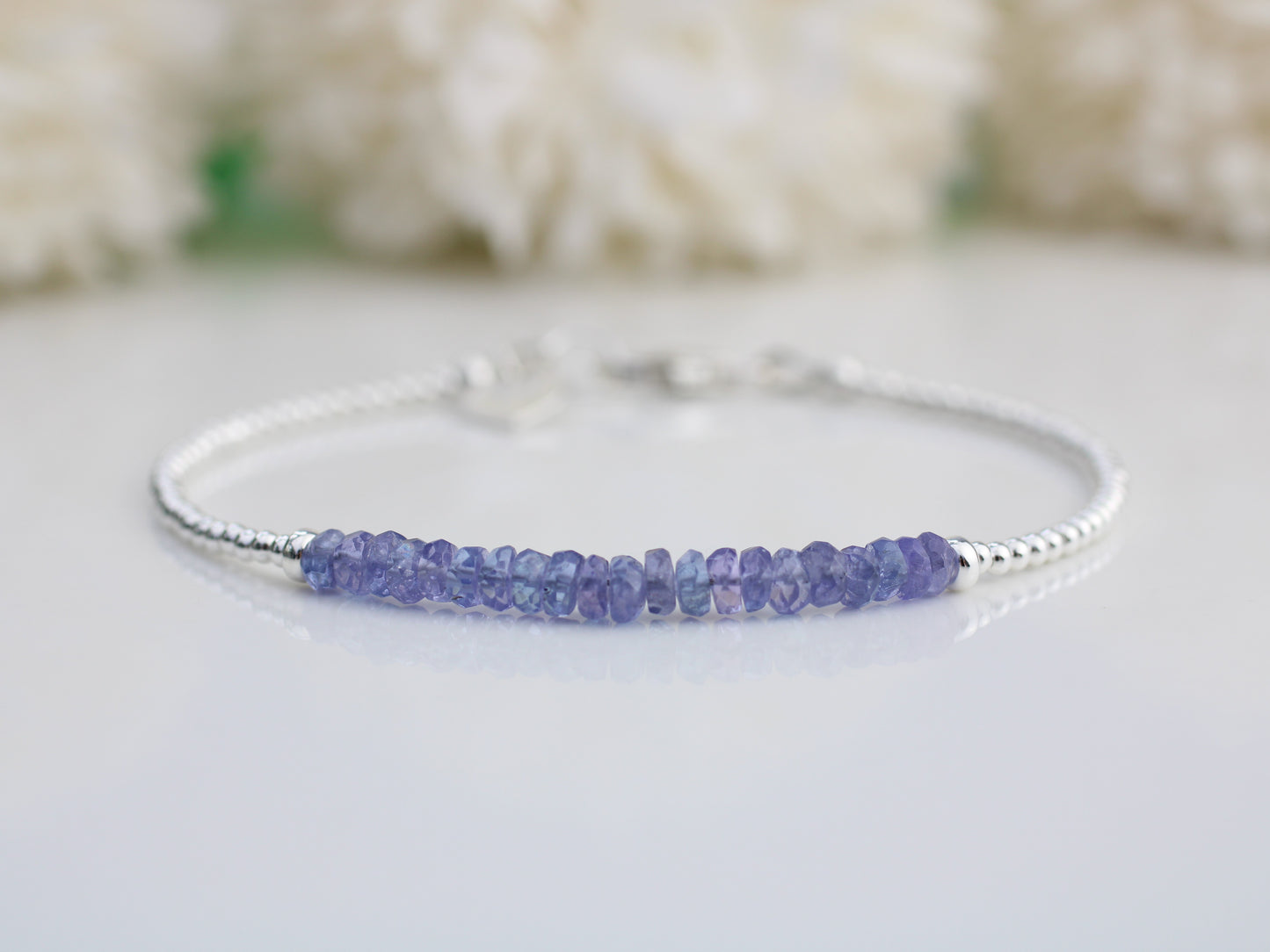 personalised tanzanite bracelet