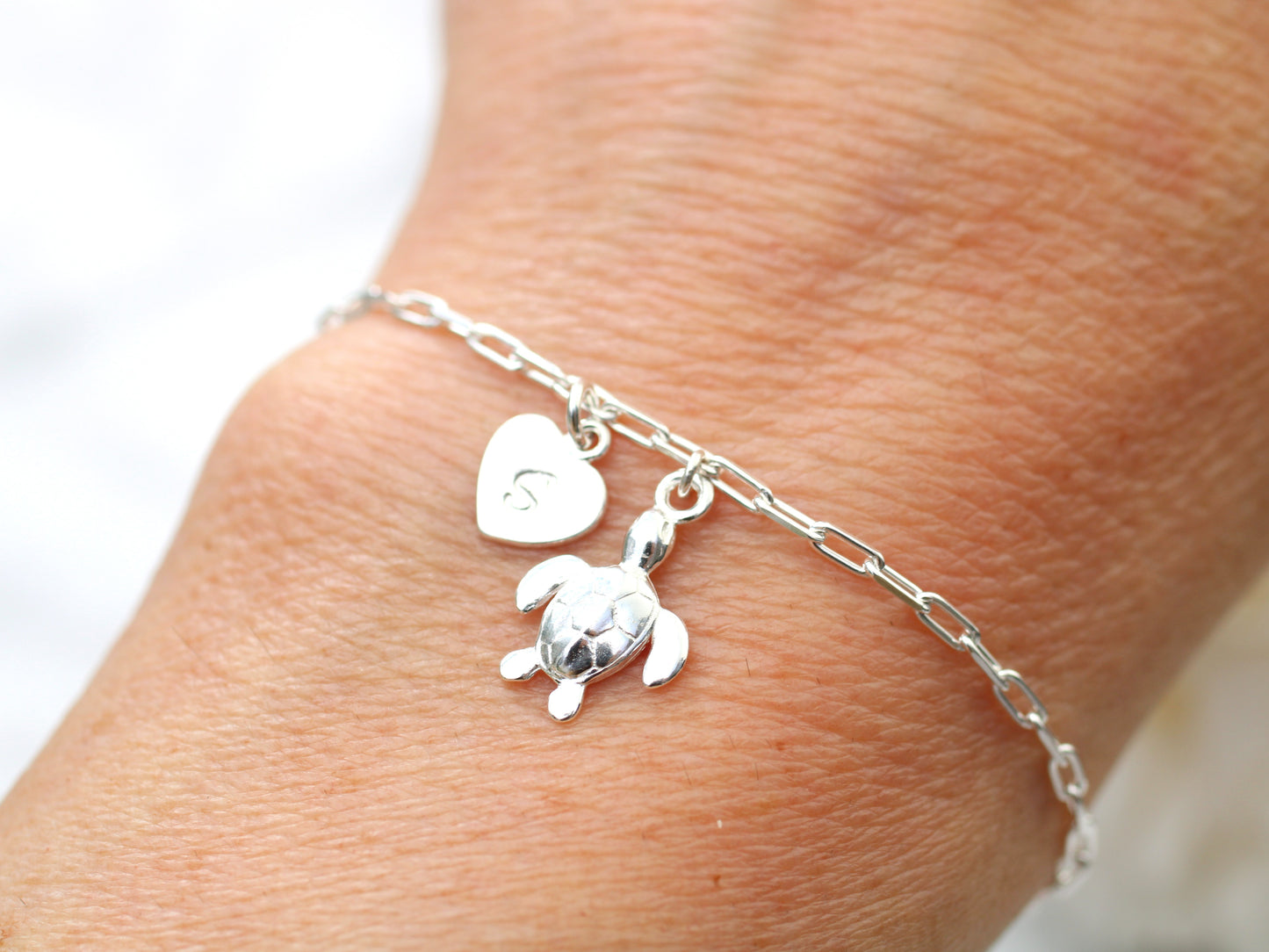 personalised turtle bracelet
