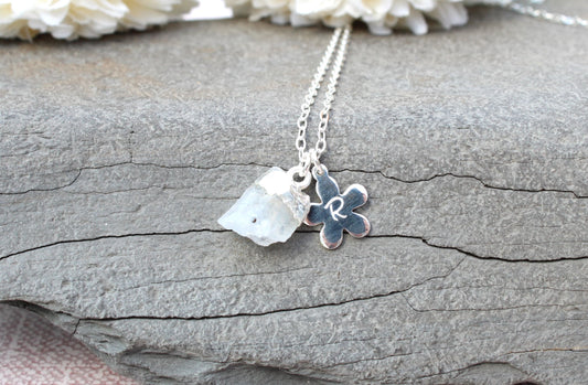personalised moonstone necklace